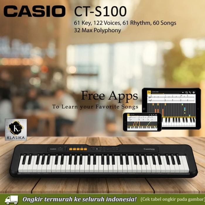 Keyboard Casio CT-S100 / CTS100 / CTS 100 Garansi Resmi