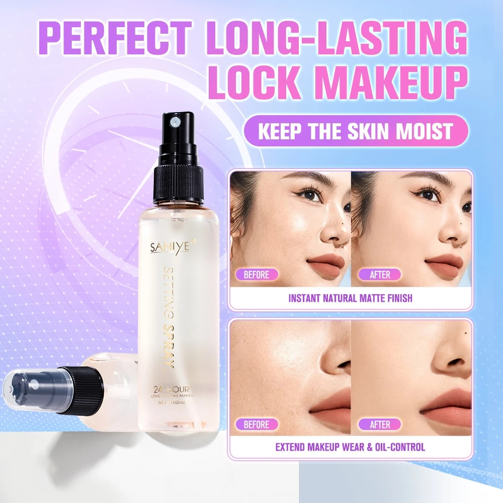 SANIYE [ BPOM ] Setting Spray Oil Control Make Up Tahan Lama / Setting Spray SNY512