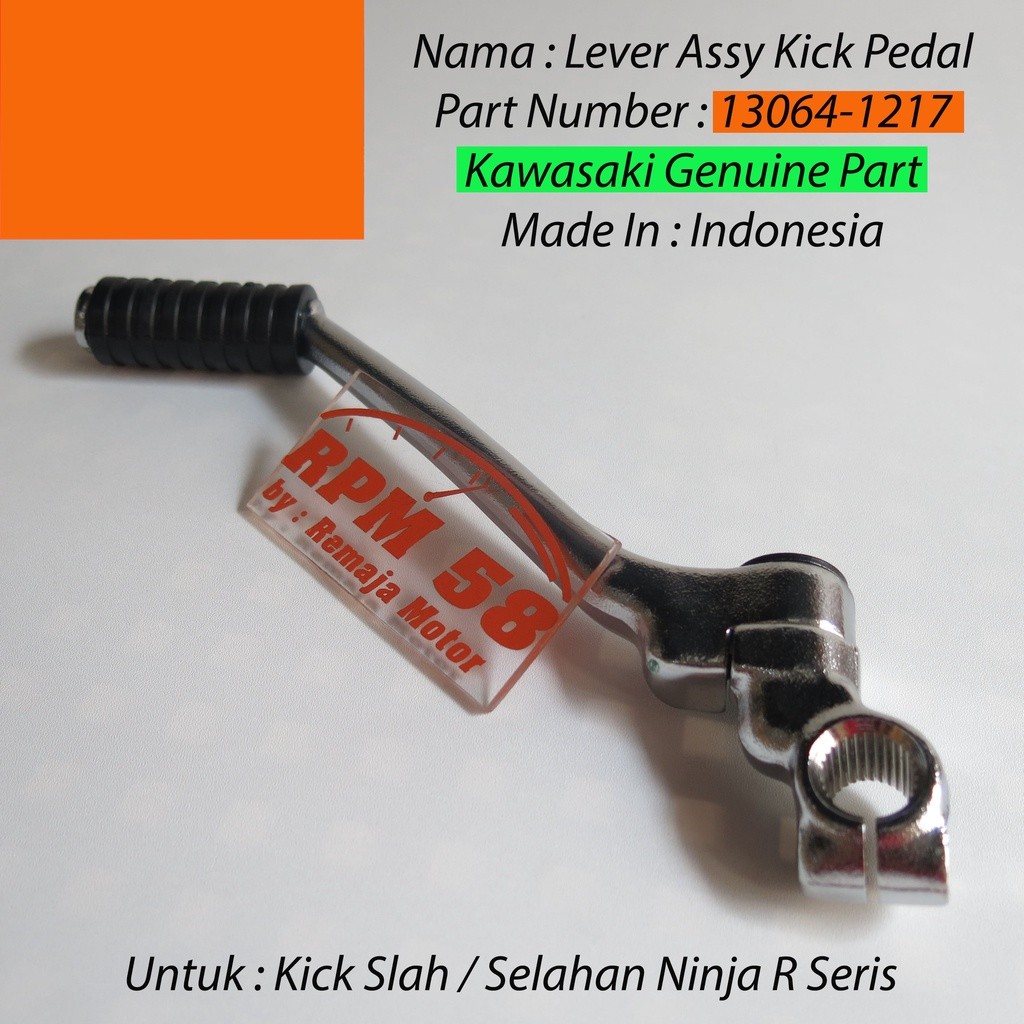 Selahan Lever Assy Kick Pedal Kawasaki Ninja R ORIGINAL 13064-1217