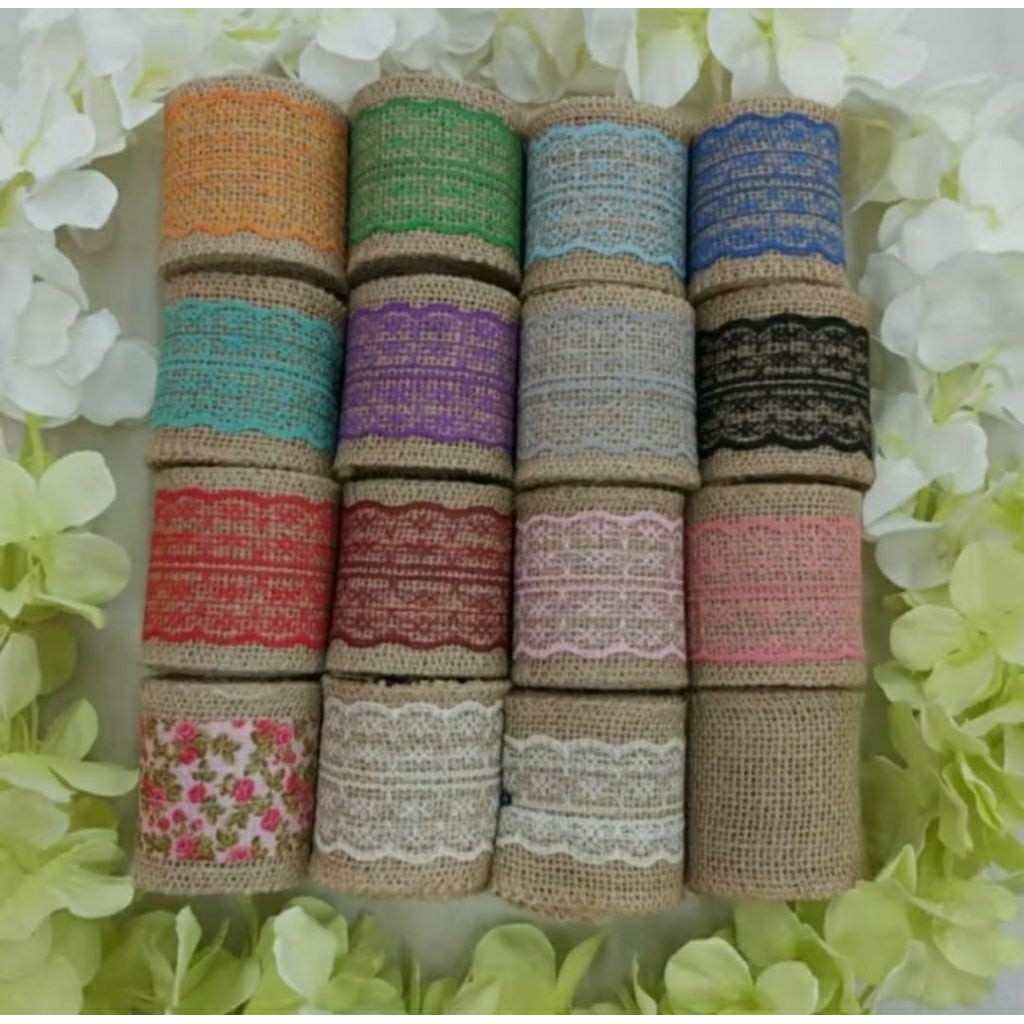

PITA GONI RENDA WARNA / BURLAP