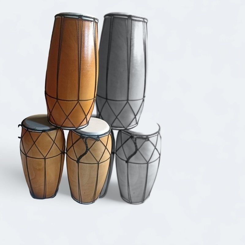 

__(( Kendang Jawa motif natural ukuran 20cm dan 25cm ___(((