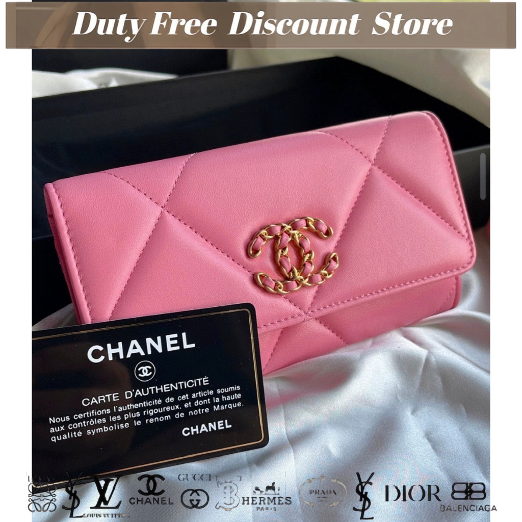 Chanel 100% dompet saku Chanel 19 BAG asli / dompet panjang / dompet wanita / garansi dua tahun klas