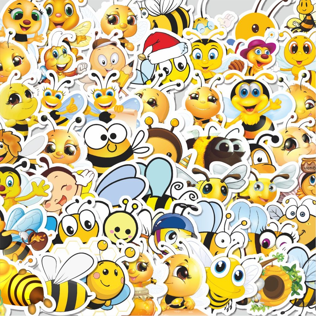 

Stiker Cutting Pack Stiker Funny Honeybees Series Isi 100Pcs Series Aesthetic Lucu Keren Untuk Koper Bahan Vynil