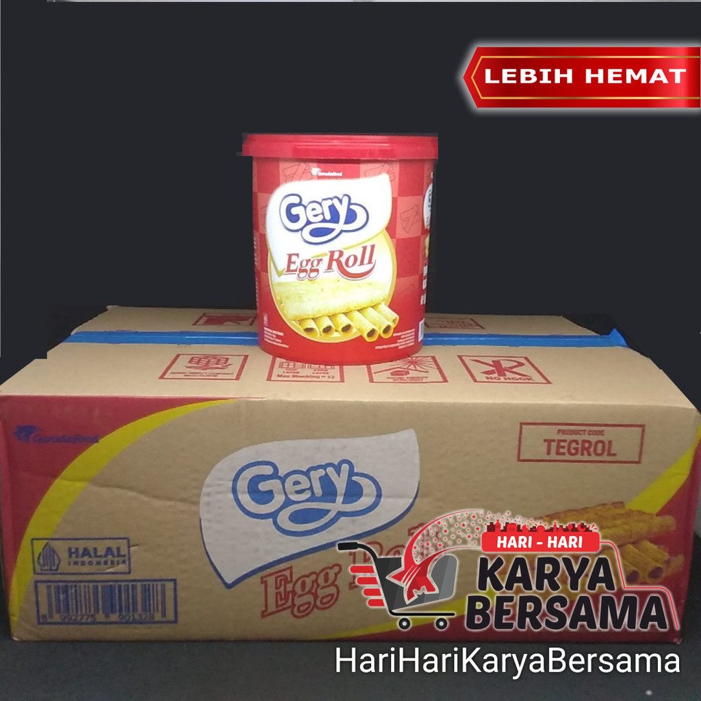 

MAKANAN RINGAN GARUDA FOOD GERY EGG ROLL WAFER STICK 6'S X 210GR
