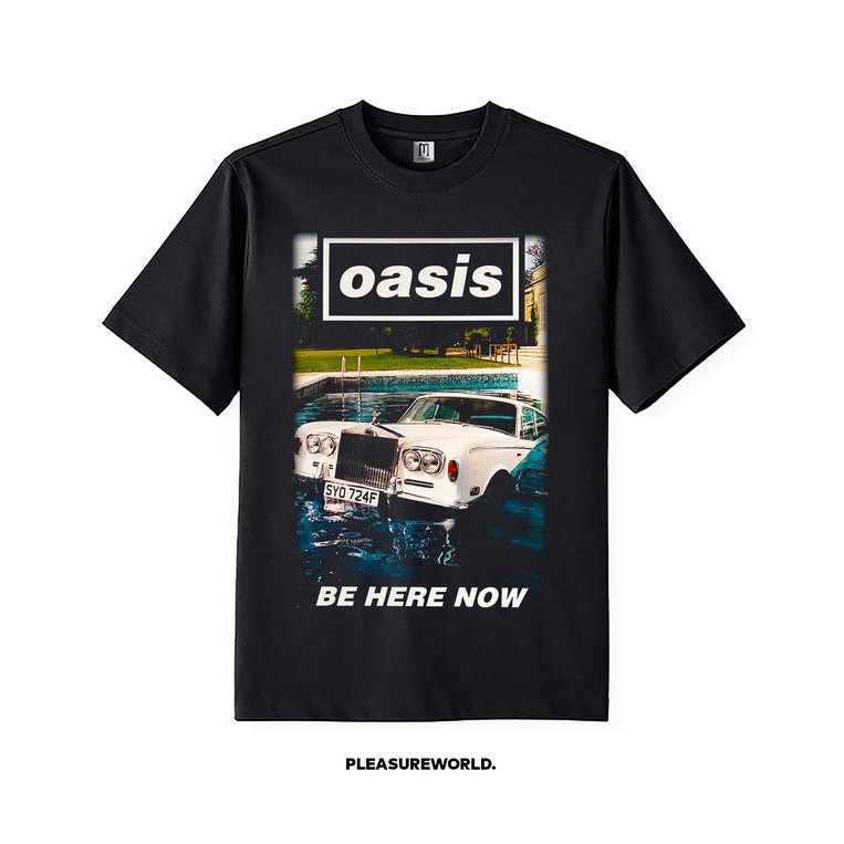 (TOP) Tshirt Oasis Be Here Now | Kaos Band Oasis Be Here Now - S