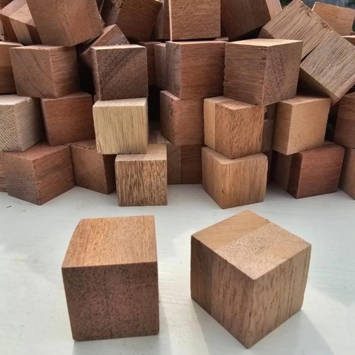 Set Balok Kayu / Kubus Kayu / Kotak Kayu