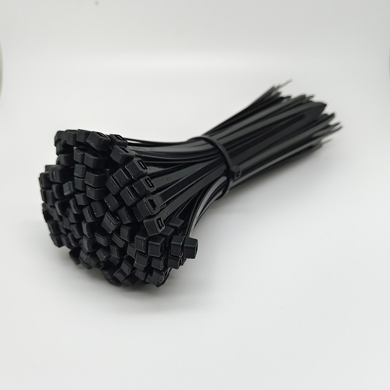

100PCS/bag Self-locking Plastic Nylon Tie Zip Wraps Strap Nylon Cable Tie Set Fastening Ring Loop Wire Wrap Black