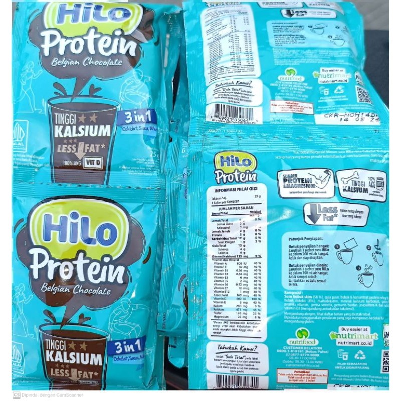 

HiLo Protein Belgian Chocolate 25gr - Minuman Kemasan