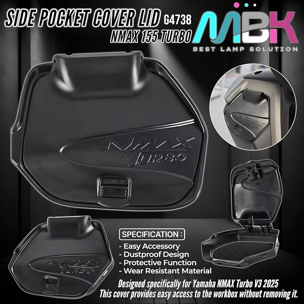 Penutup Laci Motor NMAX Turbo NMAX Neo S Model V3 Slide Buka Otomatis