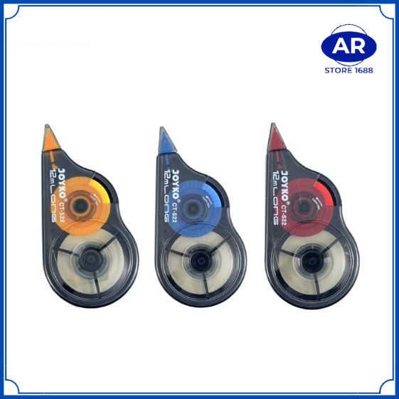 

AR GROSIR TIP EX CORRECTION TAPE CT-522 JENIA KERTAS ROLL MURAH 12 METER CT 522 TIPEX ATK STATIONY