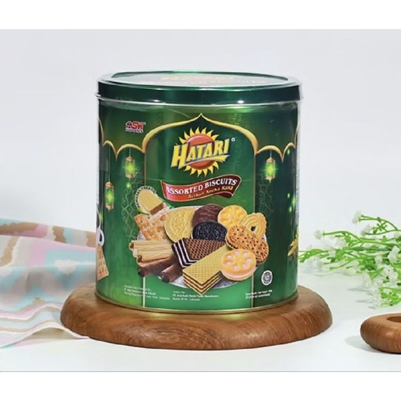 BISKUIT KALENG HATARI BULAT/ROTI KALENG HATARI IDUL FITRI 300 GRAM