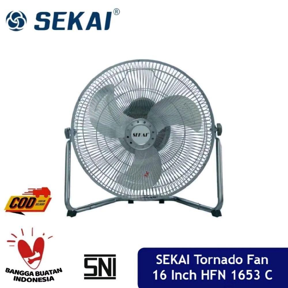 Kipas Angin Besi 16 Inch Sekai Hfn 1653 C Kipas Angin Meja Duduk 16" Hfn1653C Desk Fan 16 Body Metal