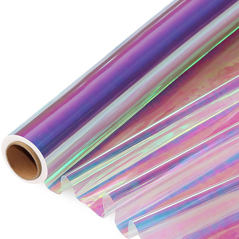 

1 roll Iridescent Cellophane Wrap for Gift Baskets Wrapping Paper Holographic Cellophane Wrap Roll for Gift Floral 32in x 50 Ft