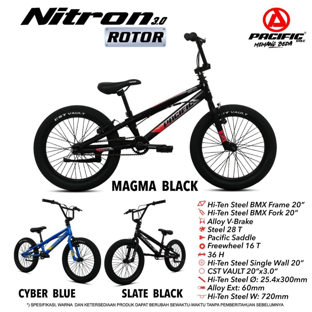 SEPEDA BMX REMAJA 20" PACIFIC NITRON 3.0 ROTOR