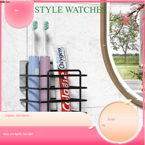 Rak Besi Sikat Gigi  Kamar Mandi Tempel Dinding Anti Karat / Rak Odol Besi Kamar Mandi Serbaguna