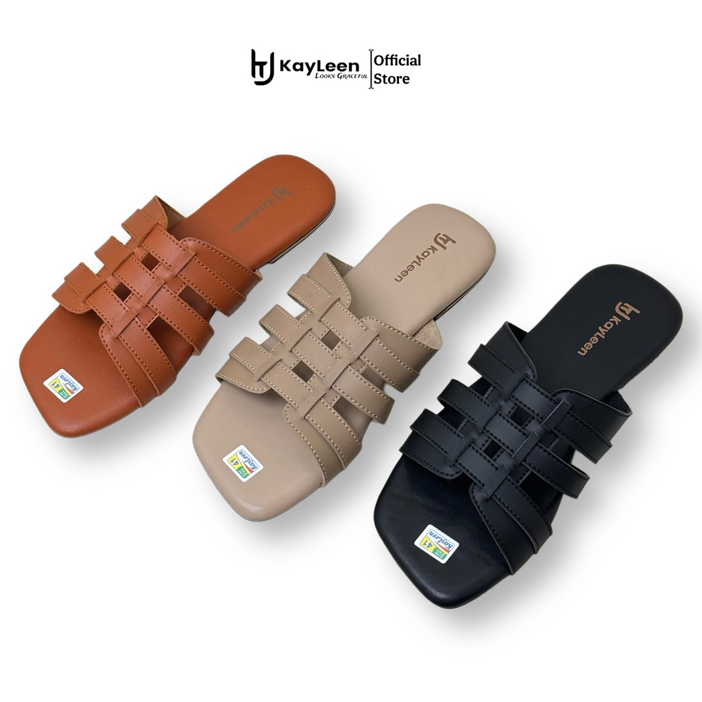 KAYLEEN Sandal Slip On Teplek Wanita Big Size