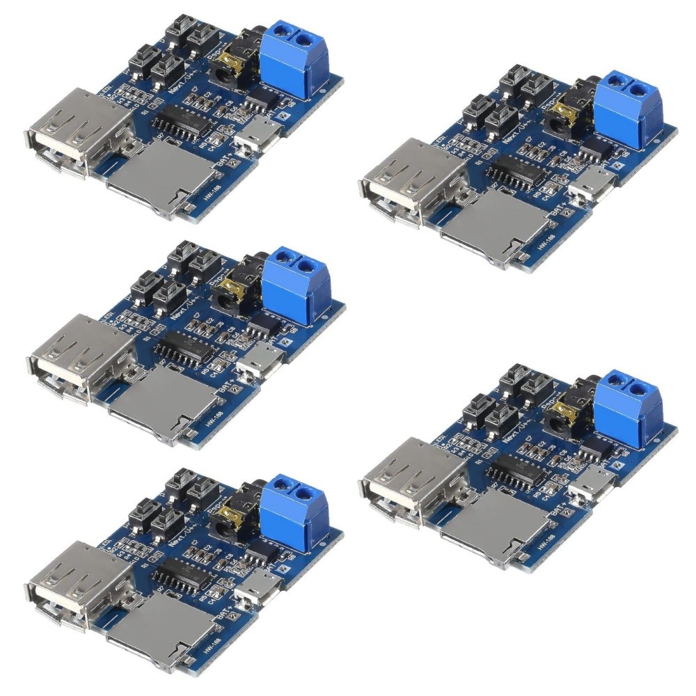 5pcs MP3 Lossless Decoder Player Module with Audio Amplifier Audio Decoding Player Module MP3 Decode