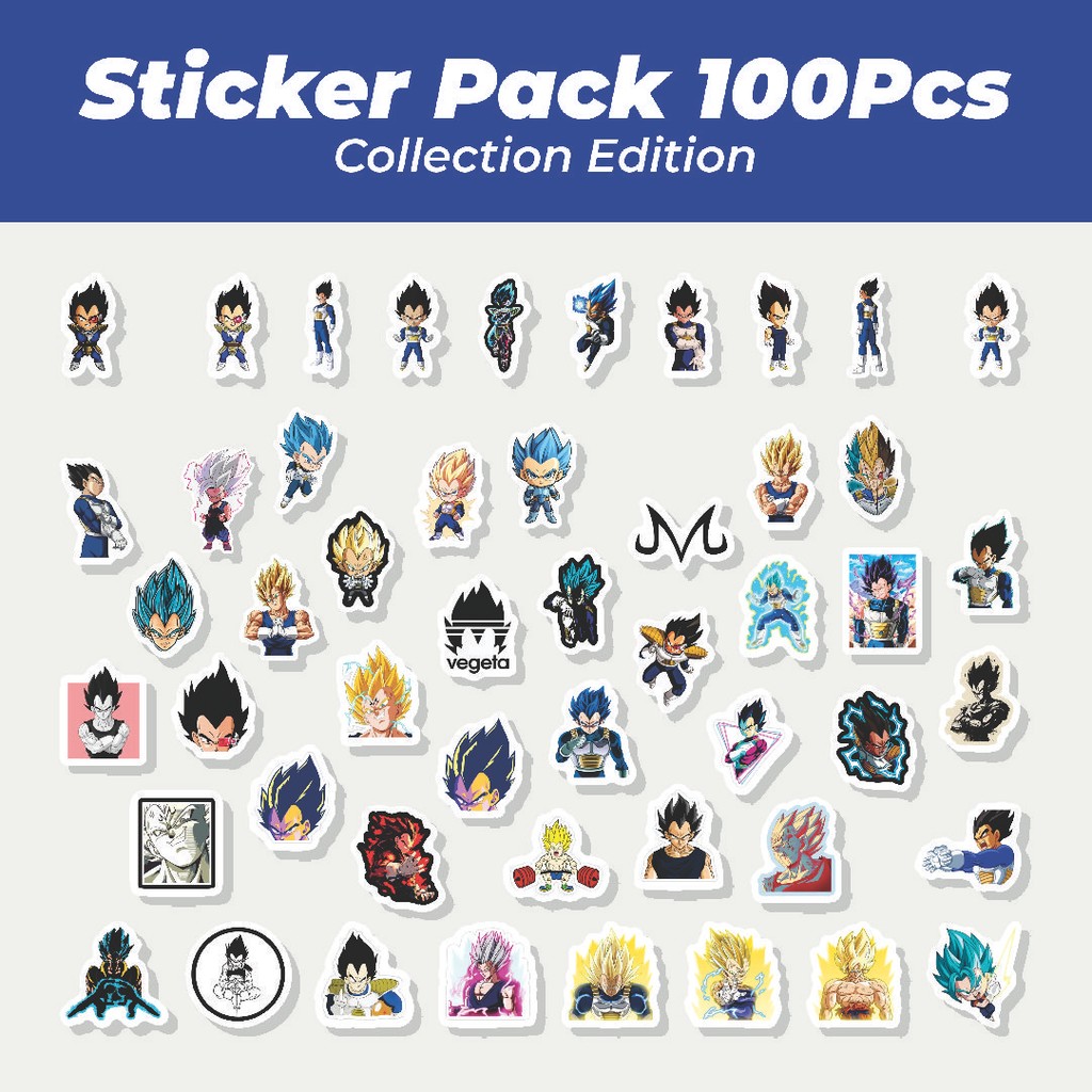 

Hot Stiker Anime Vegeta Dragon Ball Lucu Anti Air Stikers Berperekat Waterproof Sticker Decal Buat Motor Helm Buku Journal Koper Casing HP Laptop Botol Minum