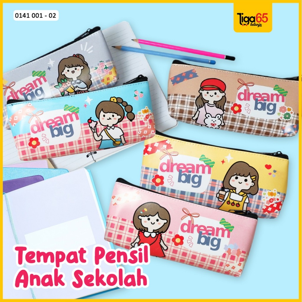 

Tempat Pensil Pulpen Motif Kartun Lucu Girl / Tempat Alat Tulis Serbaguna 0141 001-02