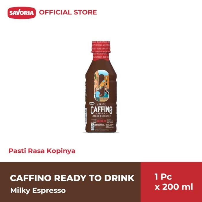 

[Clearance - ED Aug 25] Caffino Ready To Drink Milky Espresso - Minuman Kopi Botol 200ml