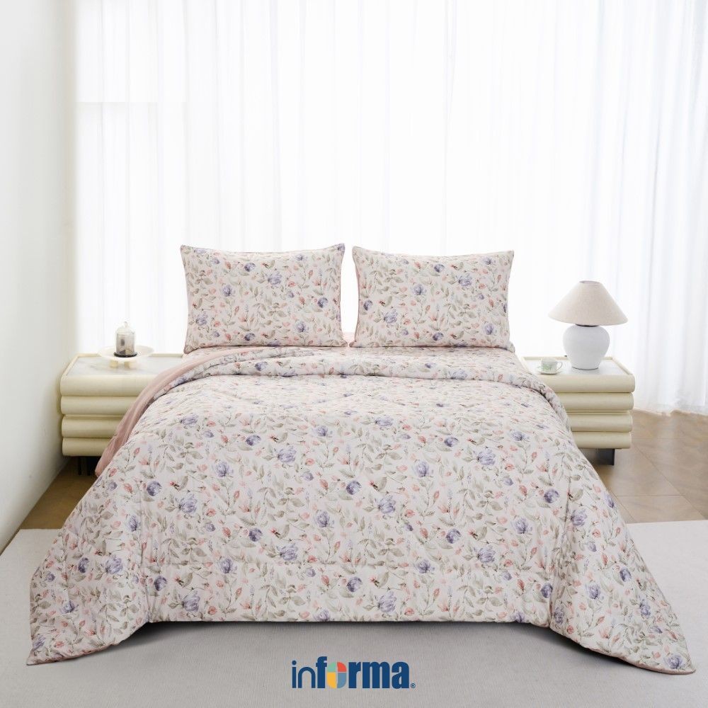 Informa Set Seprai Microfiber Print Zeth Zora Zoe Zaly Zack King Queen Single 180x200 160x200 120x20