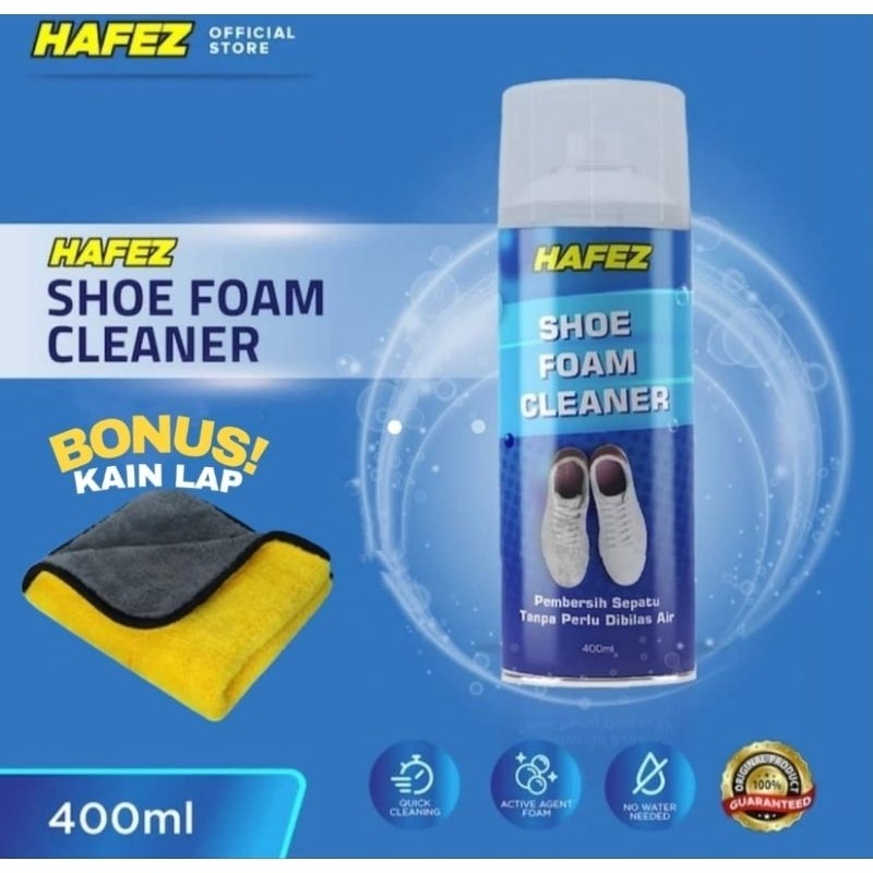 COD Hafez shoe foam cleaner pembersih sepatu 400ml original
