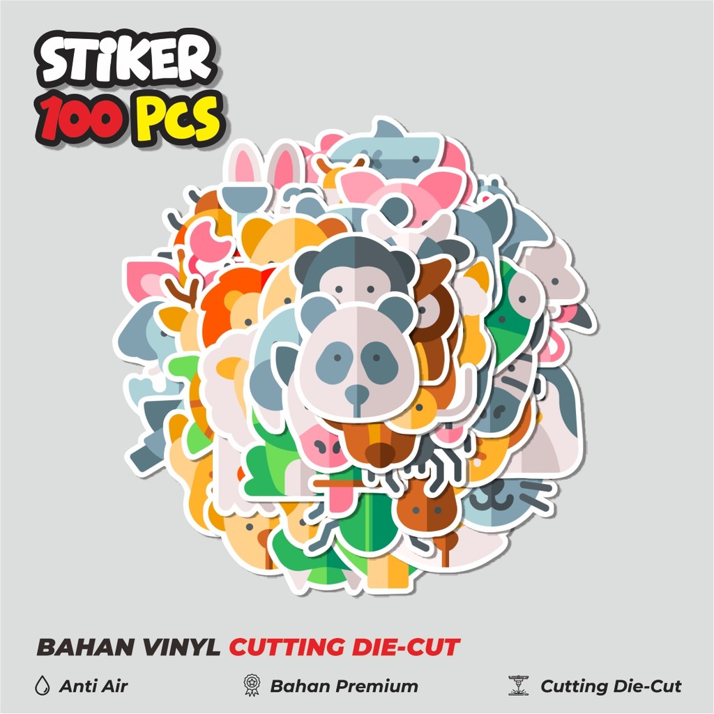 

Terbaru! 50 pcs Stiker Animal Icon Pack Version [Versi Paket Ikon Hewan] Dekorasi Lucu Kreatif untuk Notebook, Skateboard, HP