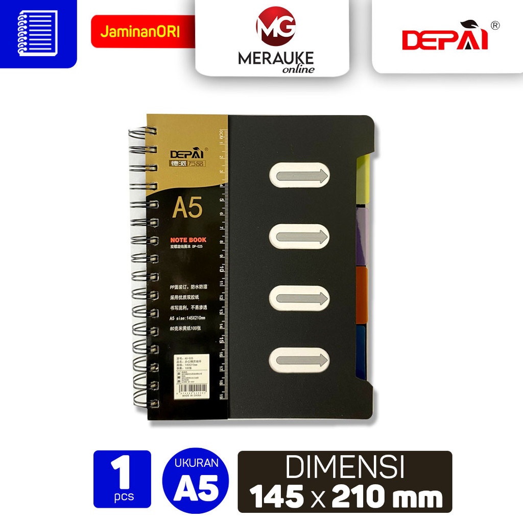 

DEPAI Notebook Spiral A5 DP-025