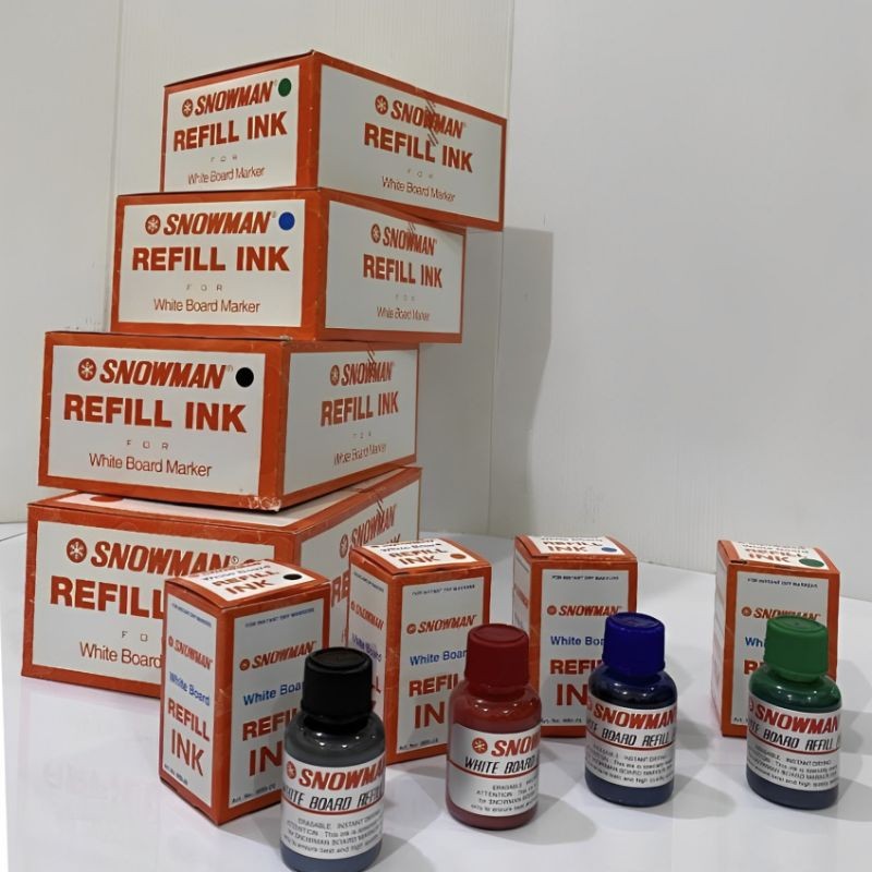 

REFILL TINTA SPIDOL WBI-20 WHITEBOARD SNOWMAN (1PAK/12BOTOL)