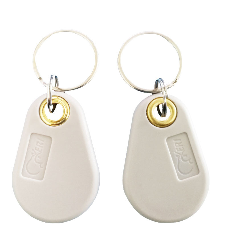 

10Pcs ID 125KHz EM4305 T5577 Writable RFID Key Tags Ring Tokens Keyfobs Rewritable Grey Keychain Card Copy Clone Duplicate