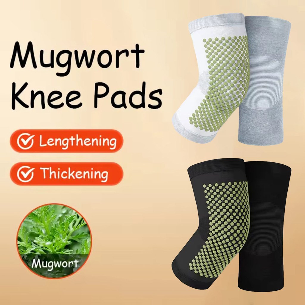 1Pair deker lutut kesehatan sabuk terapi pemanas lutut Aman nyaman dipakai sabuk terapi lutut elasti