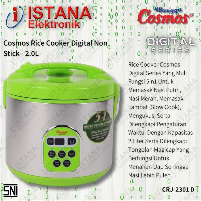 COSMOS MAGIC COM/RICE COOKER DIGITAL 2 LITER CRJ-2301D
