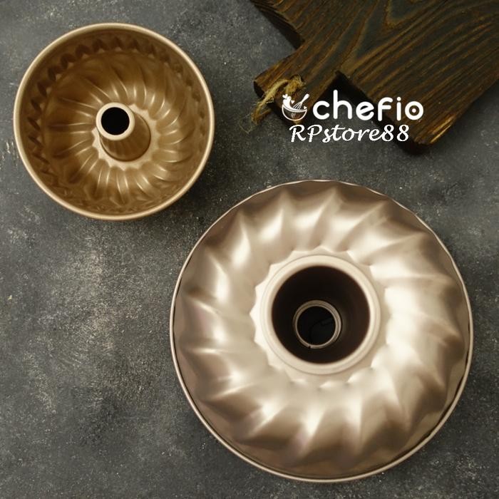 Chefio Loyang Kue Kugelhopf Mini / Bundt Pan Loyang Marmer Butter Cake - 18cm