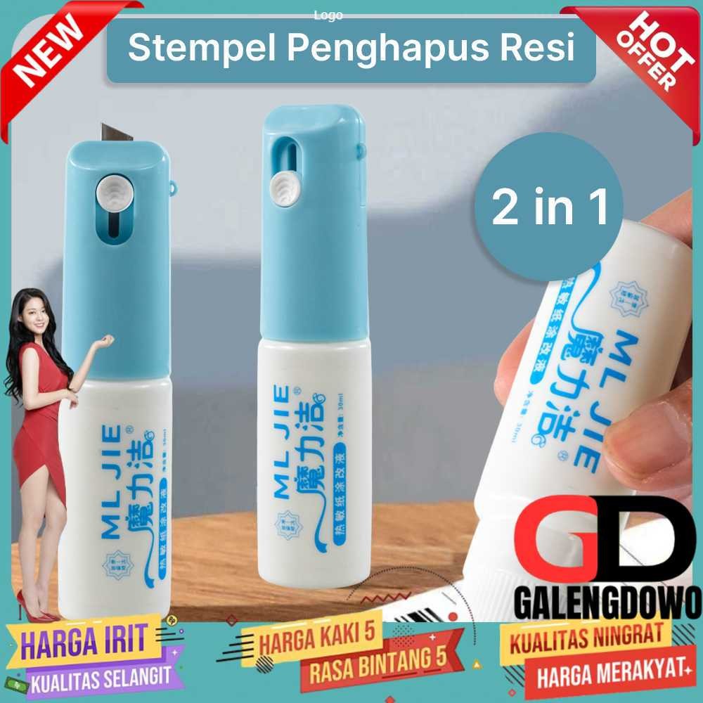 

ML JIE Stempel Penghapus Resi 2in1 Cutter Pembuka Paket - ML-2