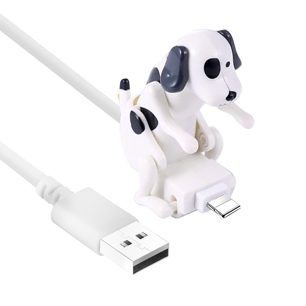 Funny Humping Dog Fast Charger USB/IOS/Type-C Charging Data Cable for Apple Android Phone Portable M