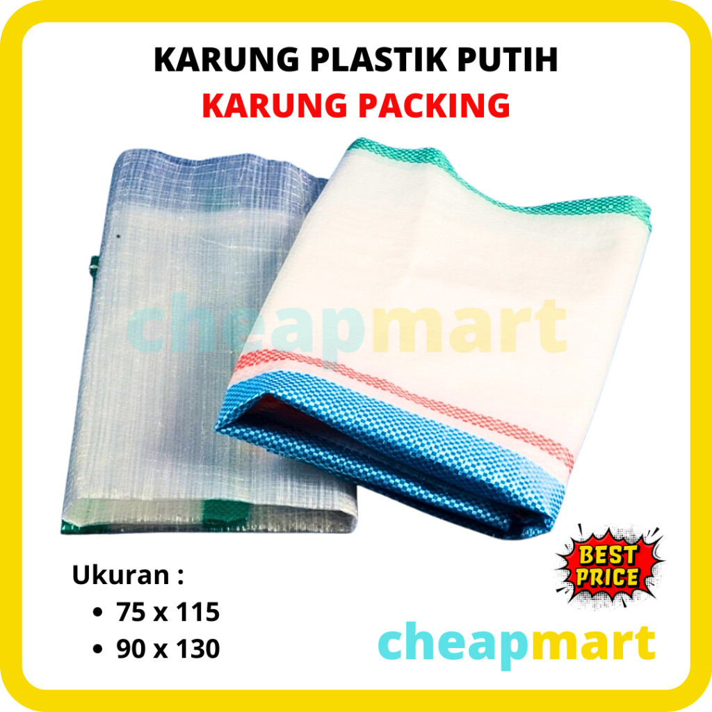 [Min-3] KARUNG PLASTIK / KARUNG PACKING/ KARUNG ANYAM / KARUNG PUTIH ORI KUAT