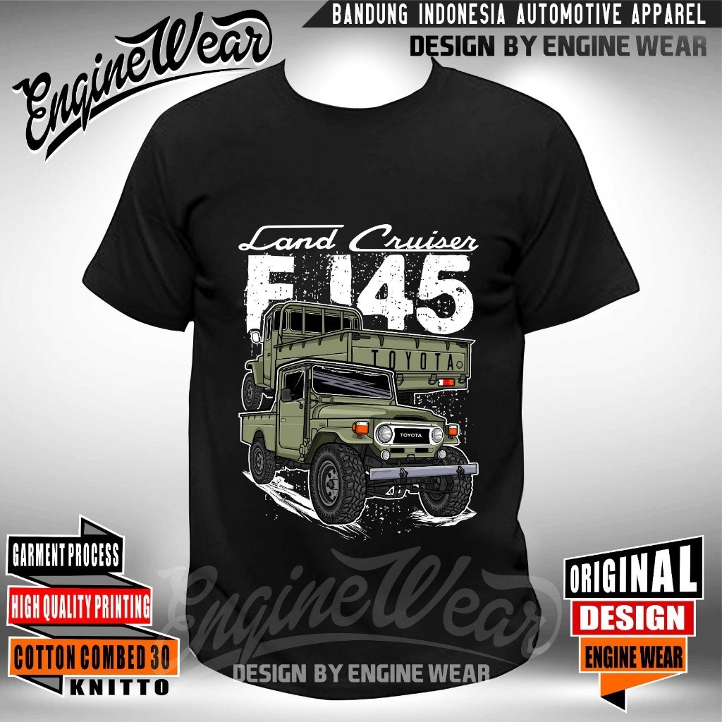 kaos Land cruiser fj45 Tshirt toyota land cruiser fj45 Baju Offroad fj40 bj40 hj40 Hardtop Mobil Jee