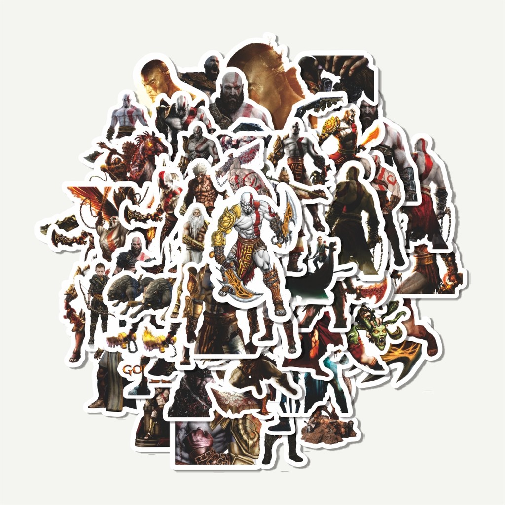 

Sticker Pack Stiker Video Game Series God Of War Character Mix | Sticker TUMBLR | Stiker LAPTOP KOPER HELM