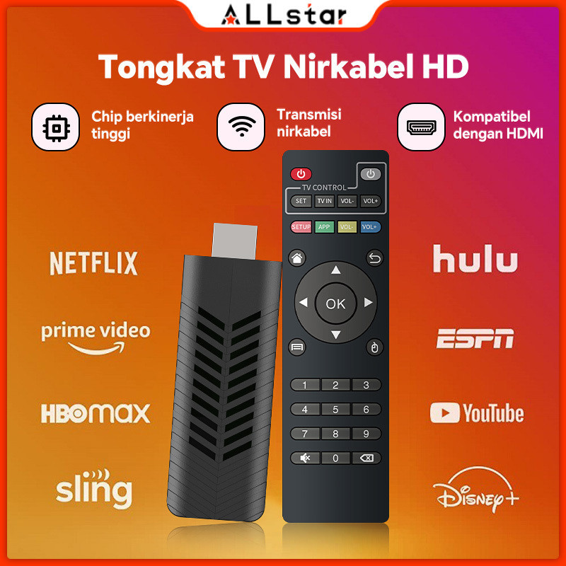 SERBA COD Smart TV Stick 4K Dual Band 2.4G 5G WIFI TV Stick TV BOX 6gb Ram 64gb Rom Android 11.0 TV 