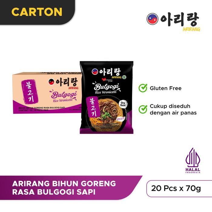 

20 Pcs - Arirang Bihun Goreng Rasa Bulgogi Sapi 70g
