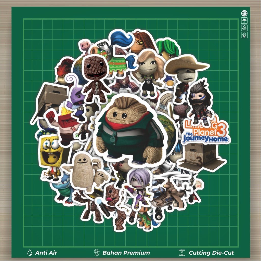 

HOT 50 PCS STIKER Game Series Little Big Planet Character Mix 3 Stiker Fashion Cars Decal Dingin Kartu Album Custom Vinyl Anti Air- Sticker Aesthetic Buku Journal Koper Casing HP Tablet Laptop Helm Motor Botol Minum