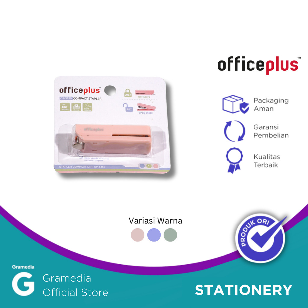 

Stapler Office-P Compact Mini Pink Op-5150