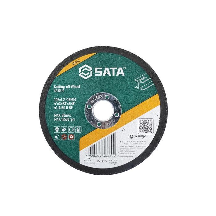 

Sata 55040 Mata Gerinda Potong 105 × 1.2 × 16 mm – Cutting-Off Wheel 4
