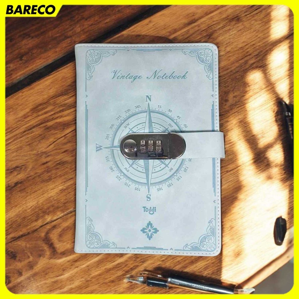 

Toddi Buku Jurnal Leather Diary 200 Halaman Grid A5 with Lock - TD22
