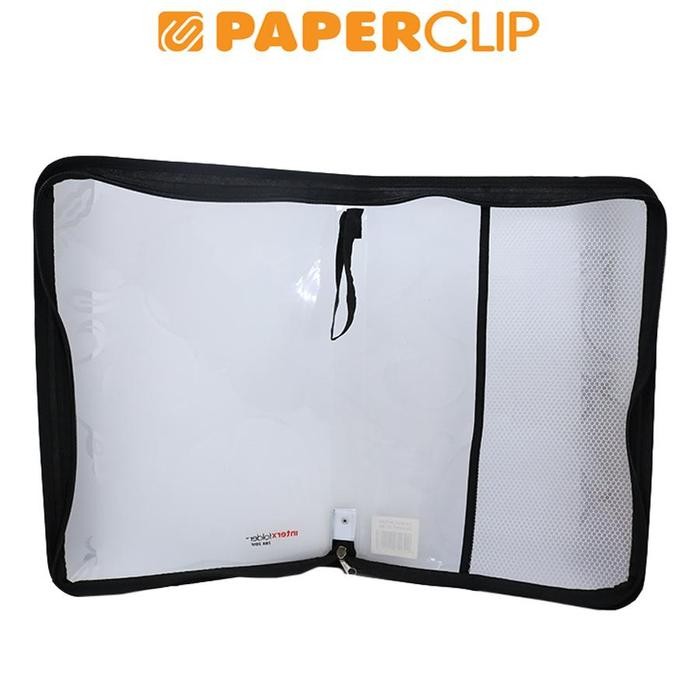 

ZIPPER BAG INTER X FLORA ZBX201F FC BLACK