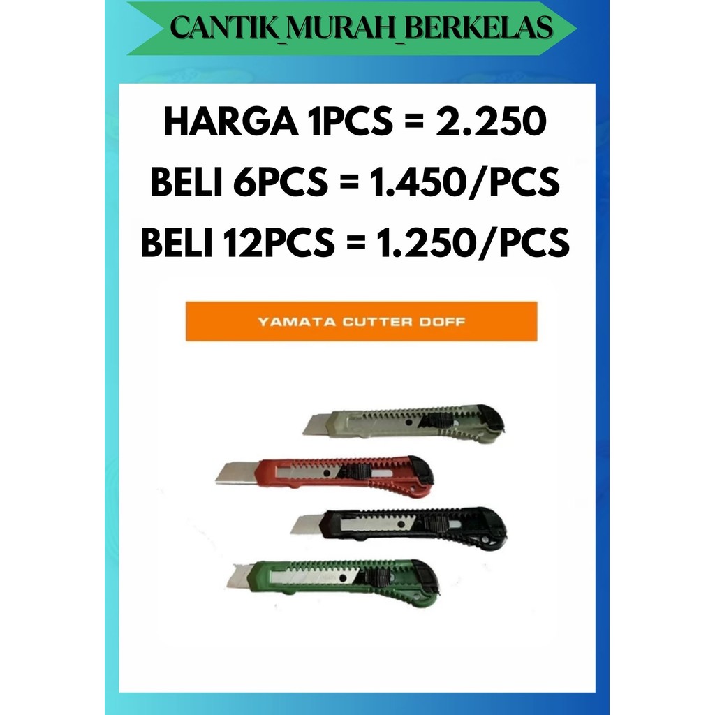 

CMB [1 PCS] PISAU CUTTER BESAR L500 KUALITAS PATEN TAJAM TERMURAH MANTAP