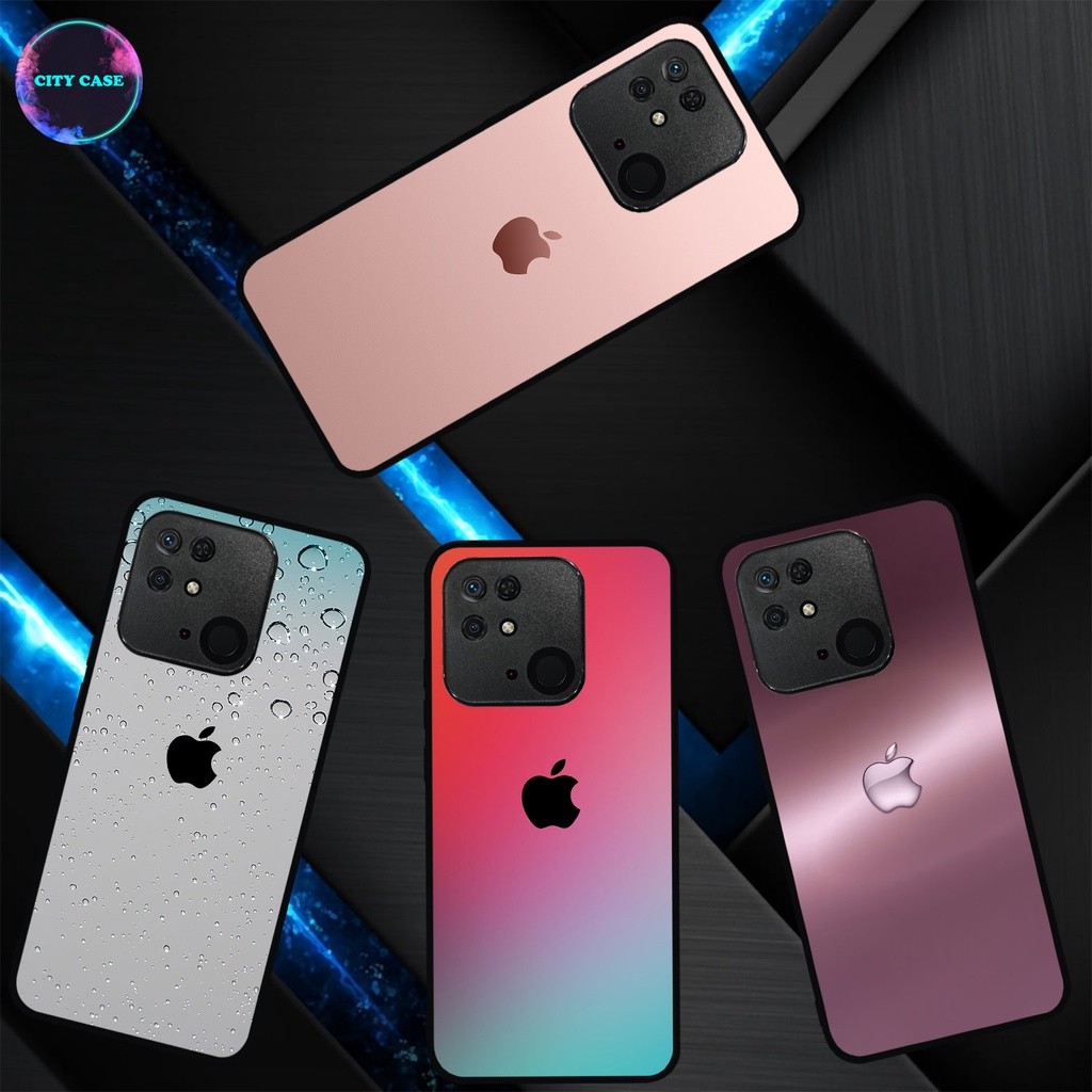 [XM67] Custom HARDCASE SOFTCASE Glossy ALL TYPE XIAOMI REDMI 10C LOGO IPHONE APPLE DESIGN PREMIUM