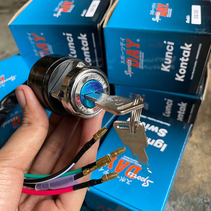KUNCI KONTAK HONDA CB CG 100 125 SET DUDUKAN PANGKON KUNCI KONTAK CB CNC DAY