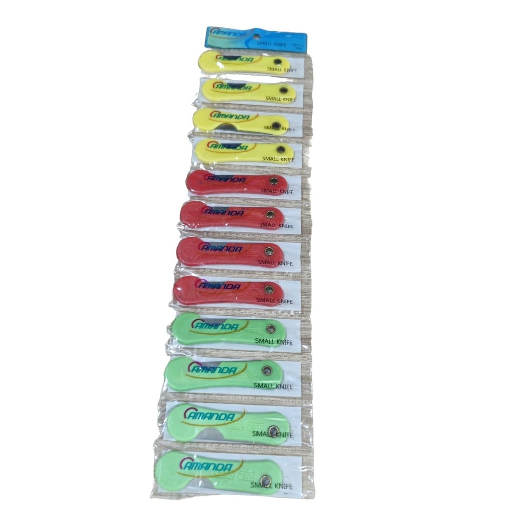 

Pisau Lipat Rencengan / Renceng Warna Warni