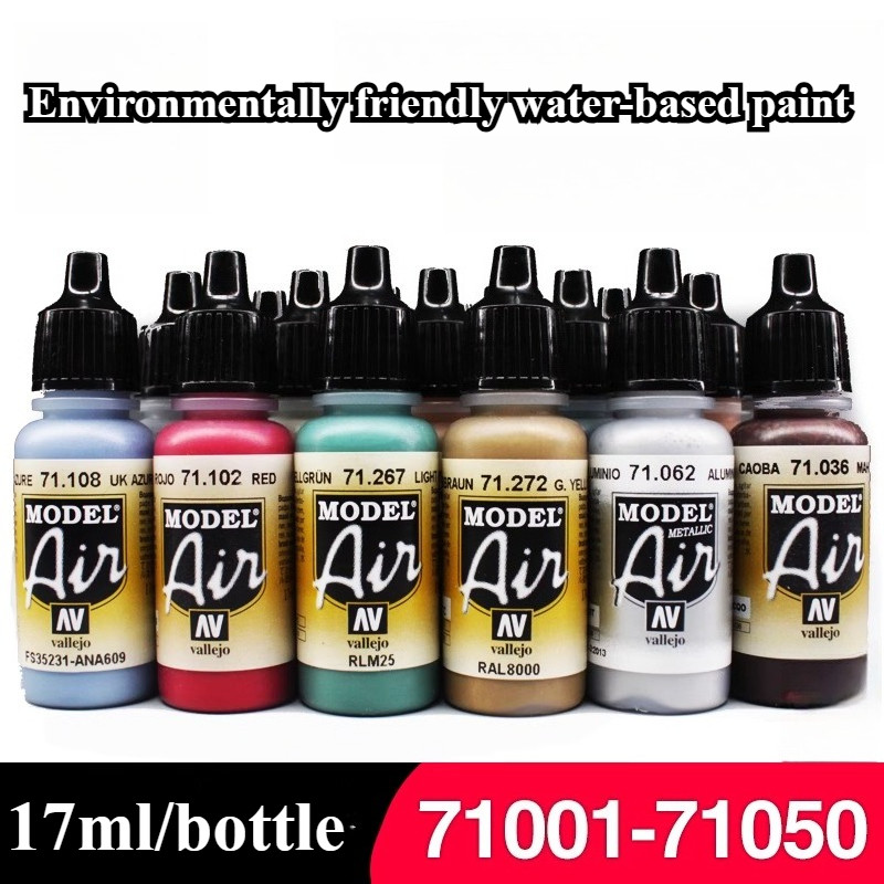 

17ML/Bottle Model Coloring Water-based Spray Paint 71001 - 71050 DIY Military/vehicle model refurbishment color-changing paint